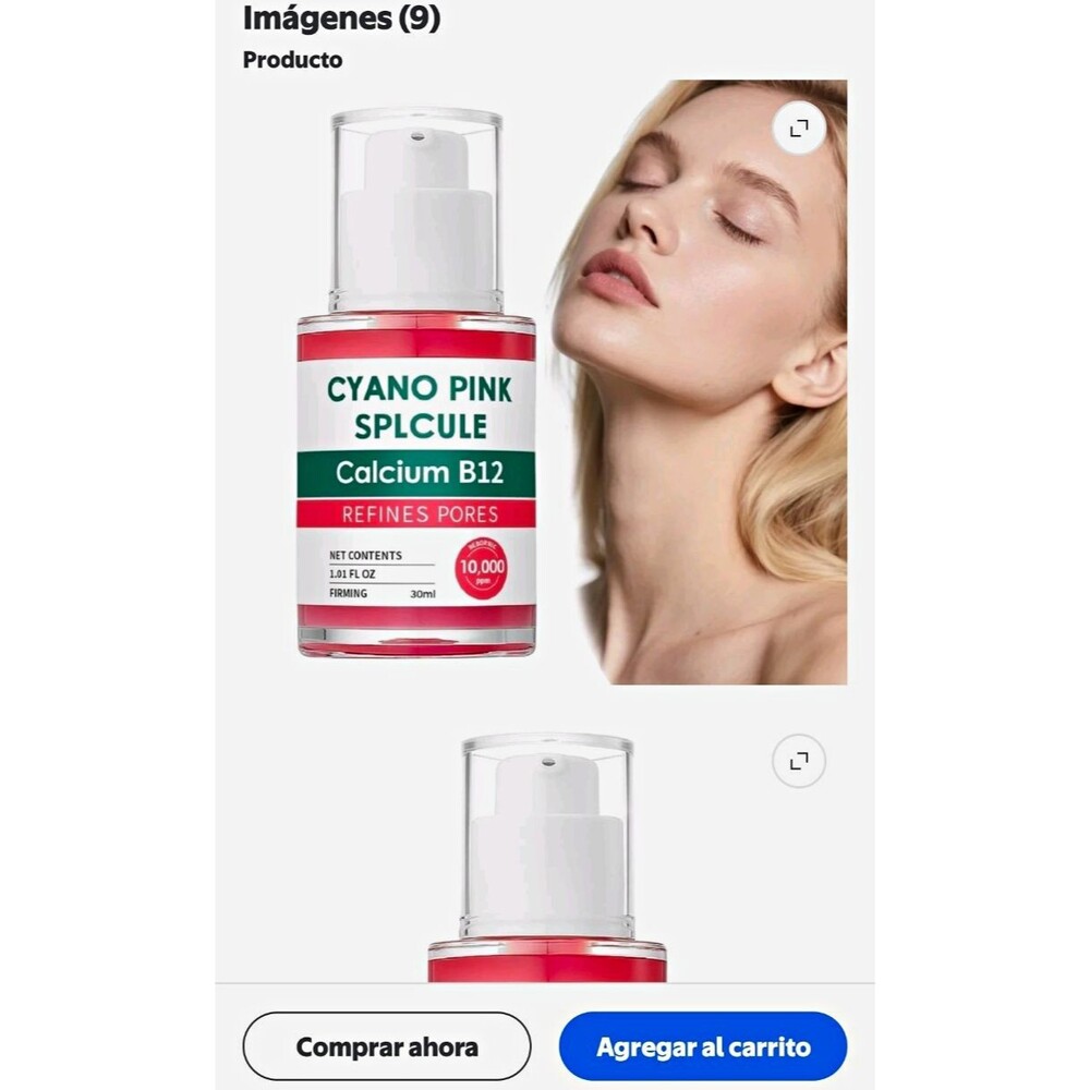CYANO PINK SPLCULE Calcium B12 Spicule Serum Refines Pores 1.01 fl oz